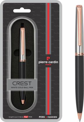 PIERRE CARDIN Crest White Gold Ball Pen